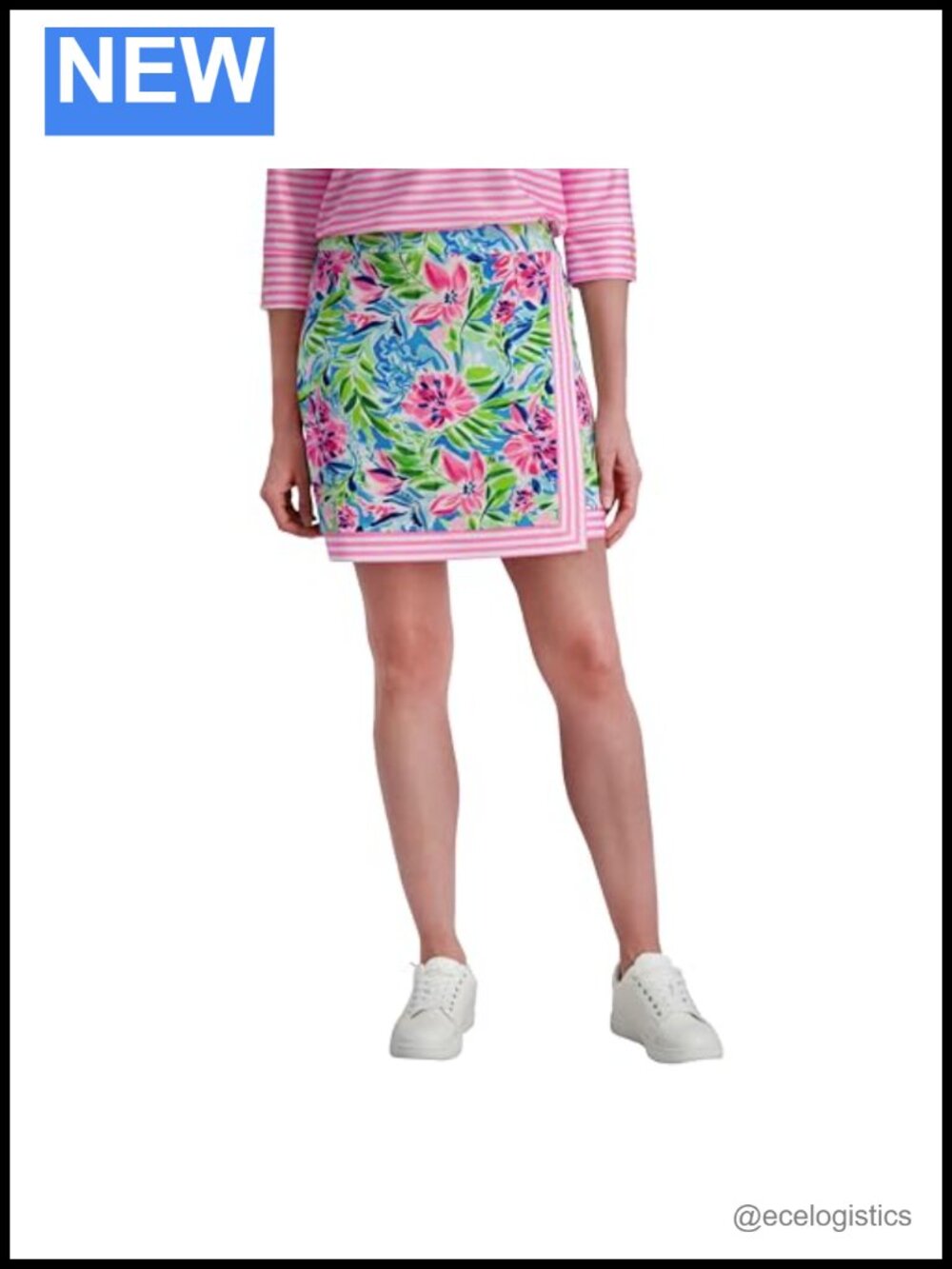 Women's Athletic Wrap Skort with Pockets - Lightweight Pull-On Tennis & Golf